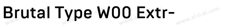 Brutal Type W00 Extr字体转换 Brutal Type W00 Extr字体转换